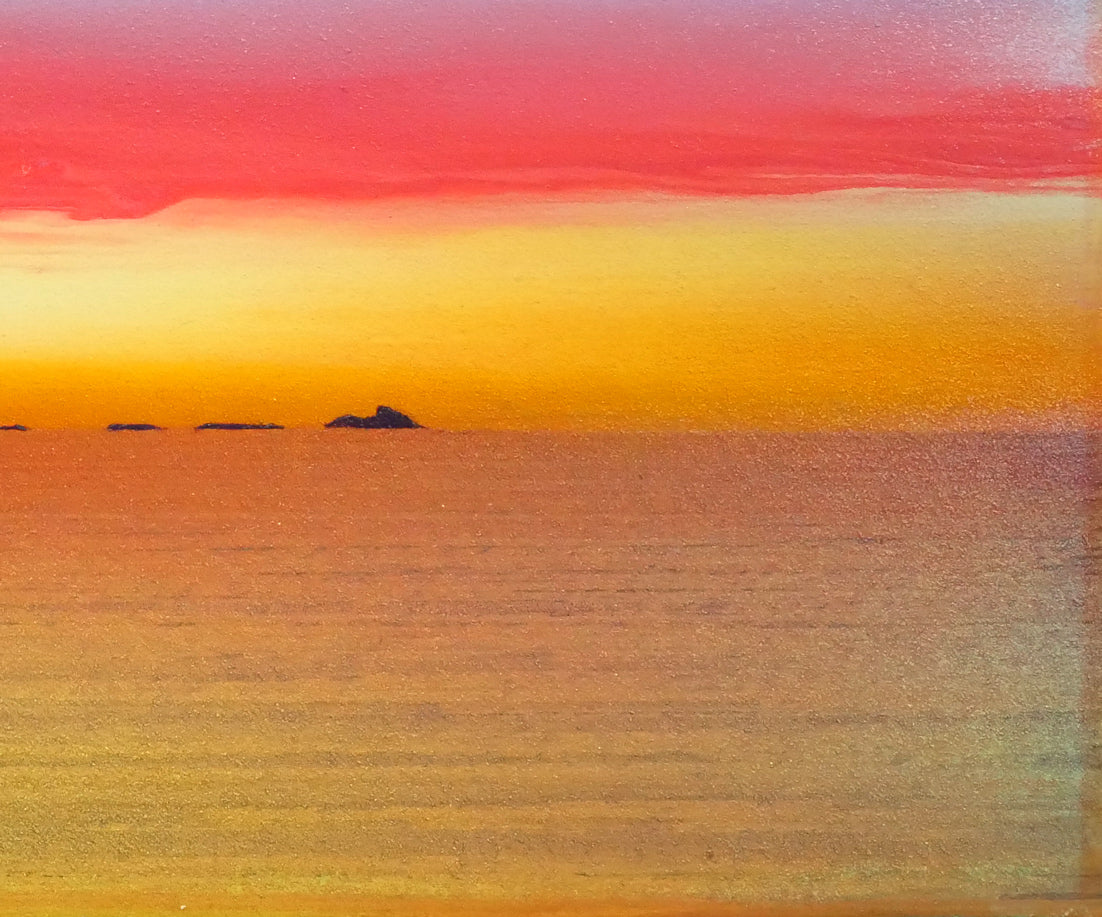 鎮西直秀「瑞雲 神威岬図（積丹）」油絵・SM 絵画買取・販売の小竹美術