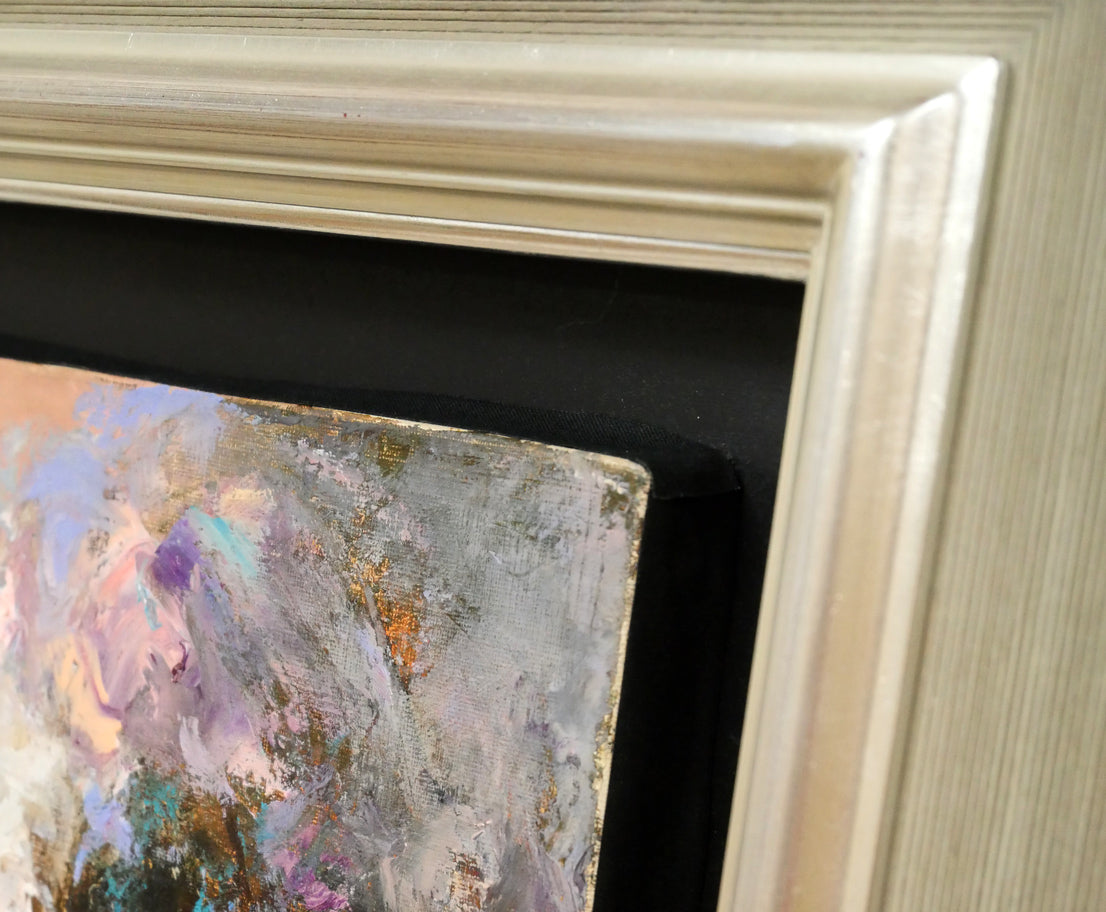 鶴岡義雄「マドモアゼル」油絵・F4号 絵画買取・販売の小竹美術