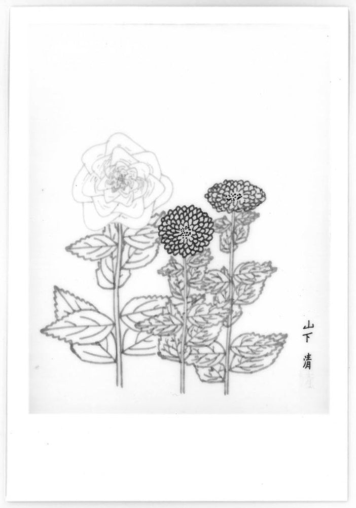 山下清「だりや」色ペン画・6号色紙・鑑定書付き 絵画買取・販売の小竹美術