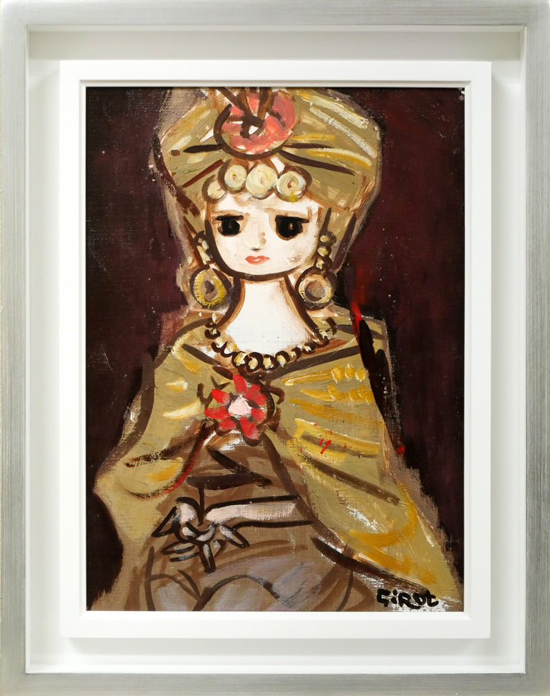 ☆高山洋夫☆砂地に描く『沈黙』のシリーズ アクリル画肉筆900X450