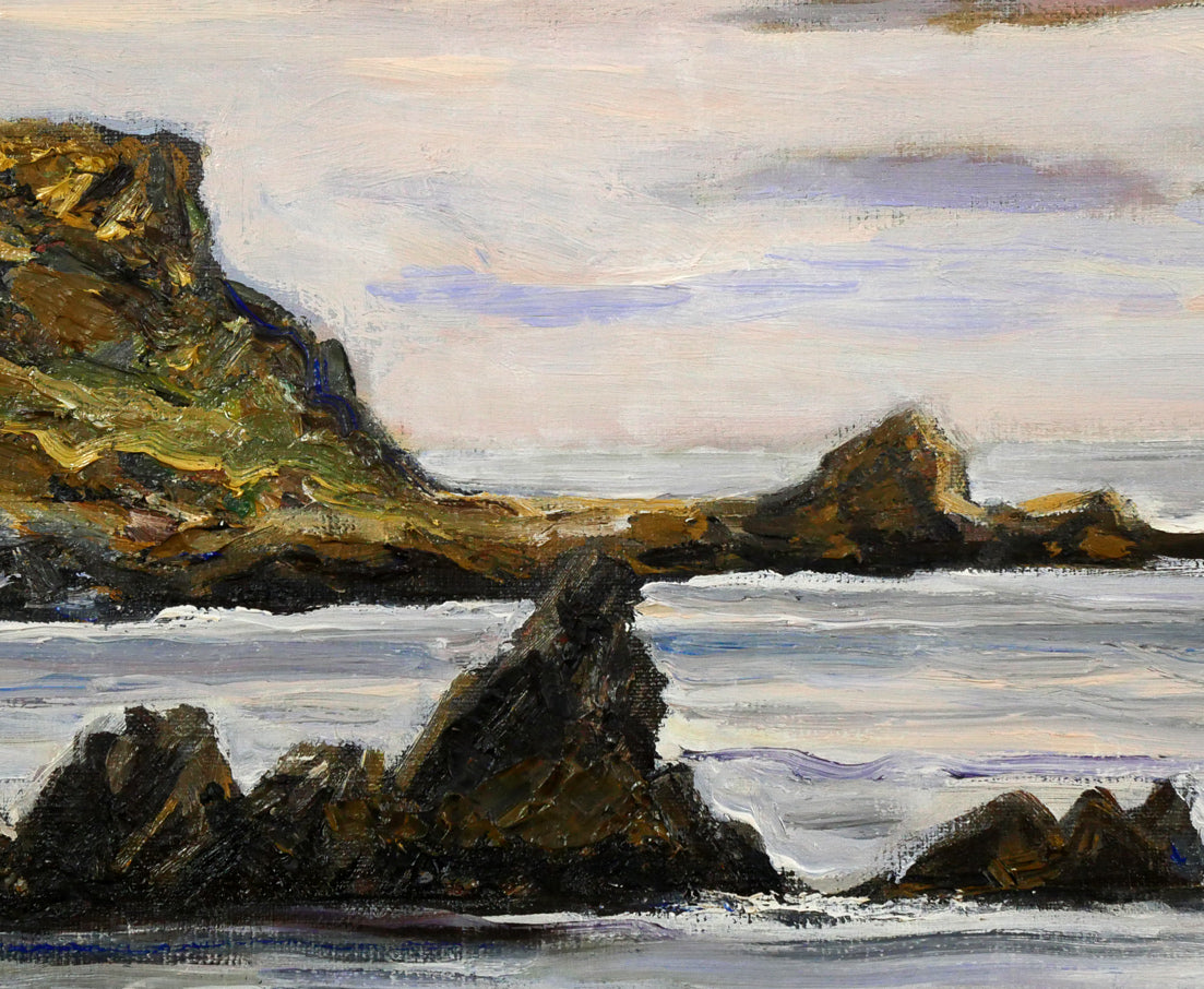 秋元清弘「犬吠埼」油絵・変形15号 絵画買取・販売の小竹美術