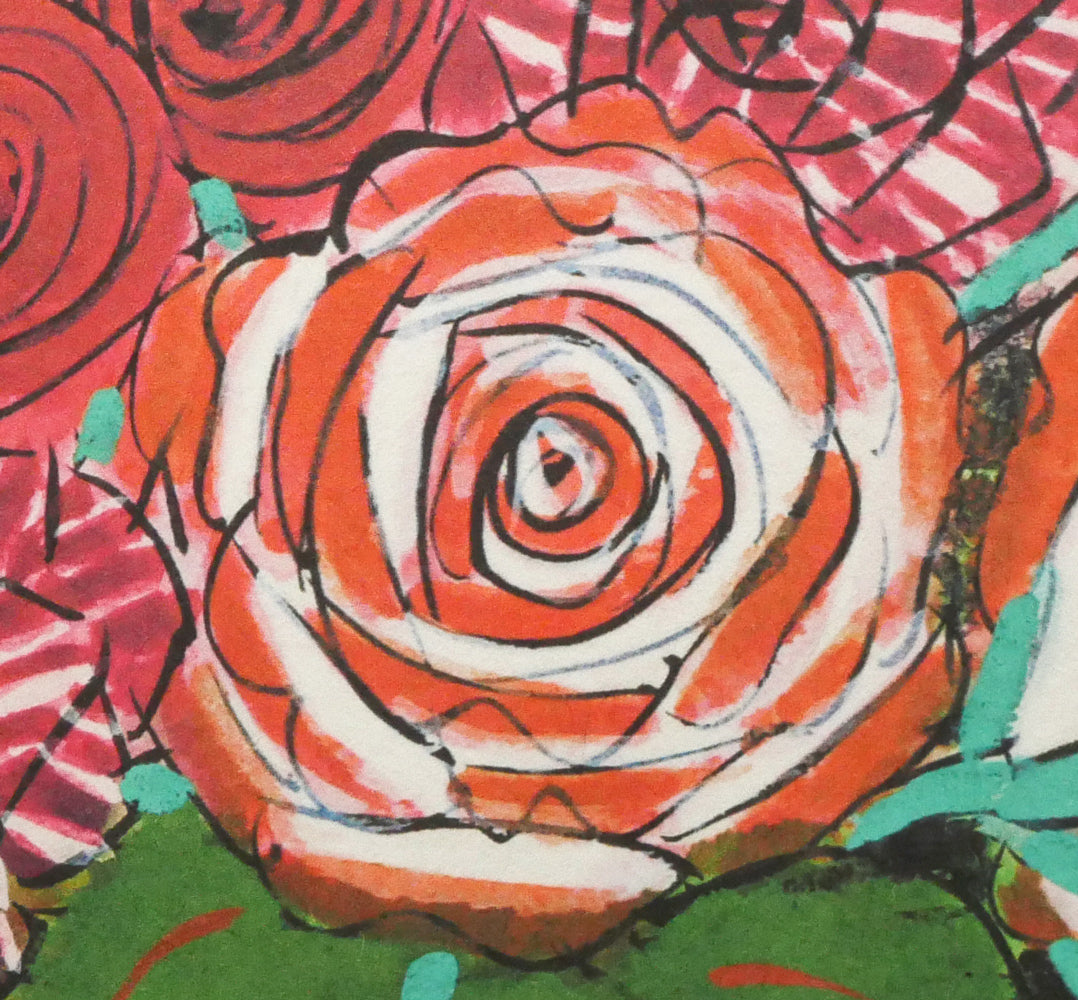 青木乃里子「薔薇」ジクレー版画 絵画買取・販売の小竹美術