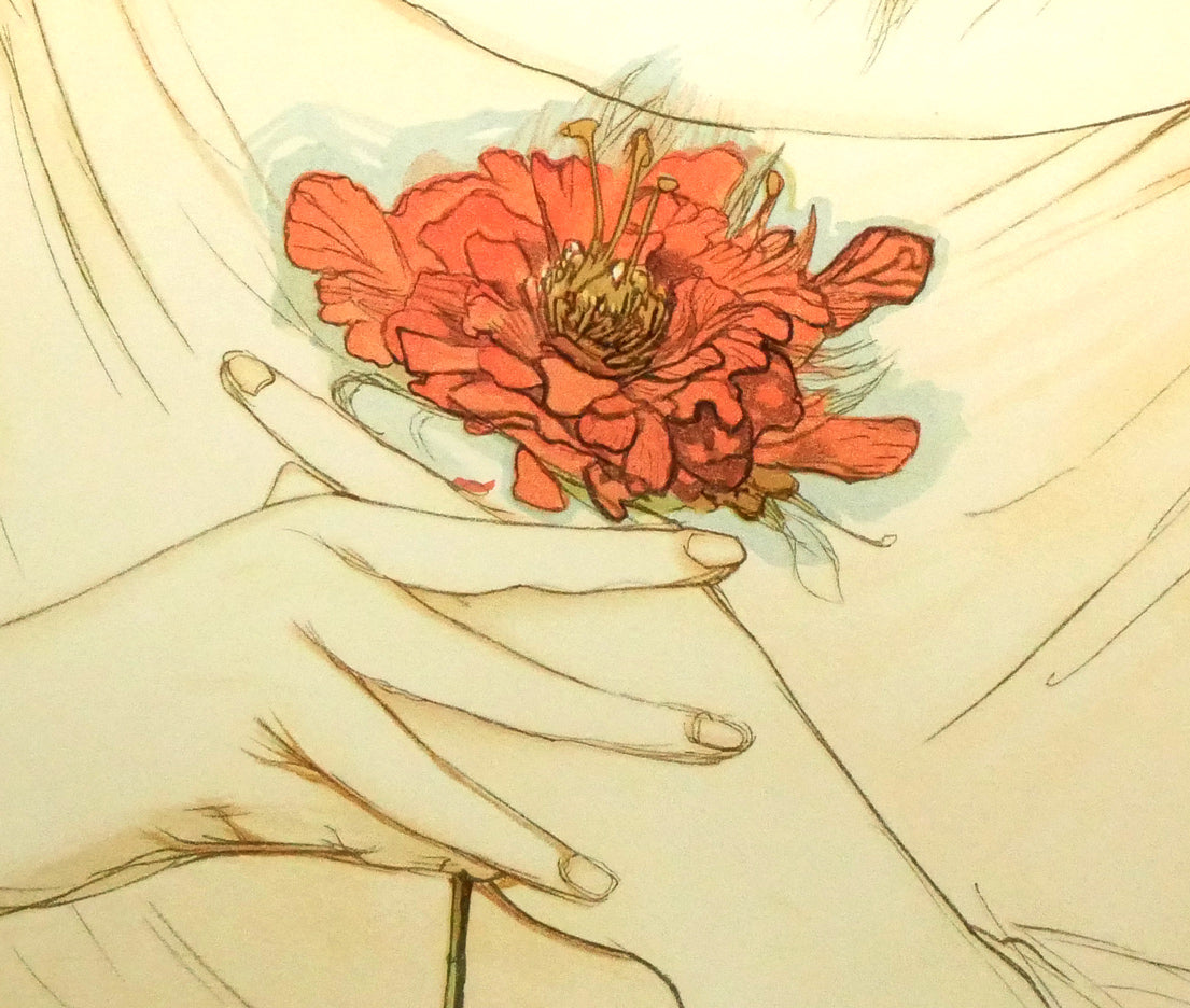 天野喜孝「恋花-れんか-」リトグラフ 絵画買取・販売の小竹美術
