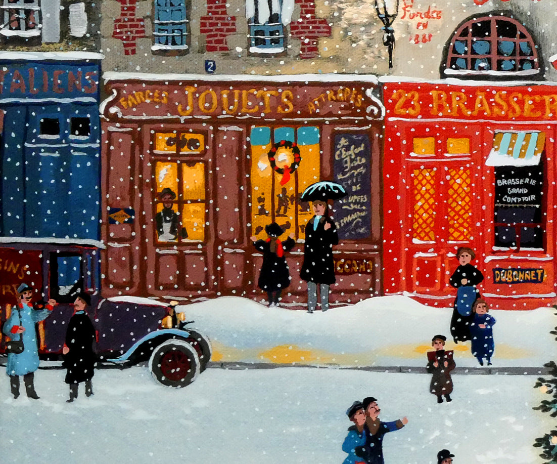 ミッシェル ドラクロワ「ノエル ノエル」キャンバスにシルクスクリーン