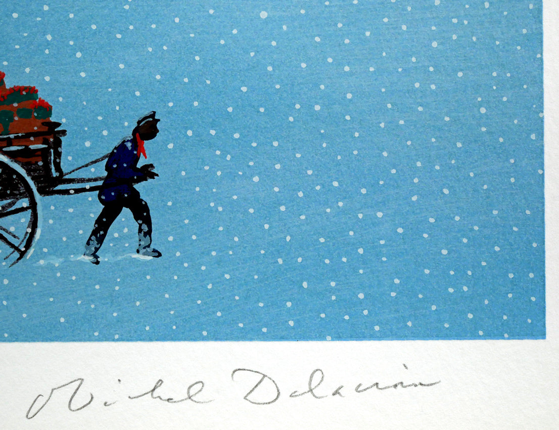 ミッシェル ドラクロワ（Michel DELACROIX）「オペラ座付近：「少年