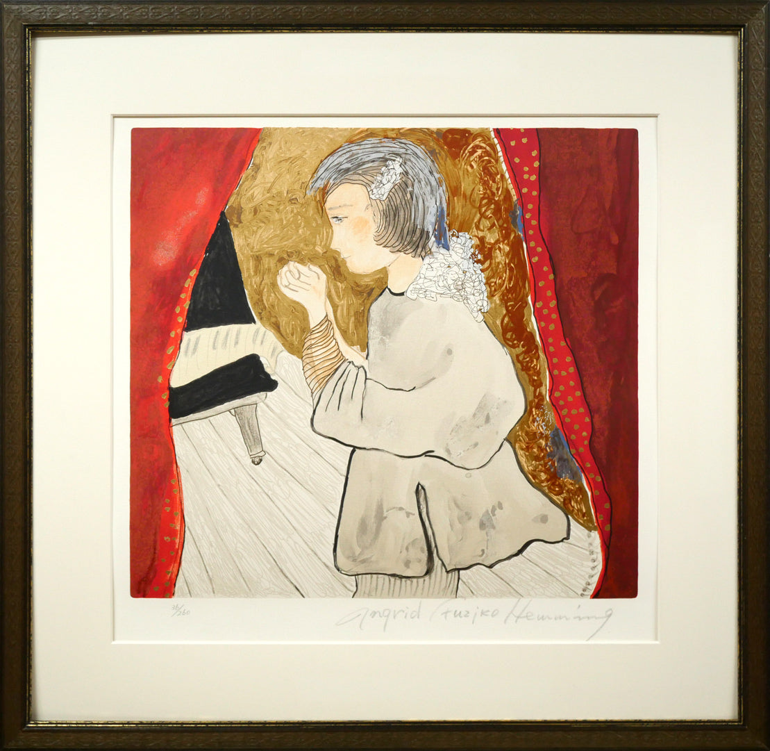 フジ子ヘミング「スエーデンの歌」シルクスクリーン版画 絵画買取