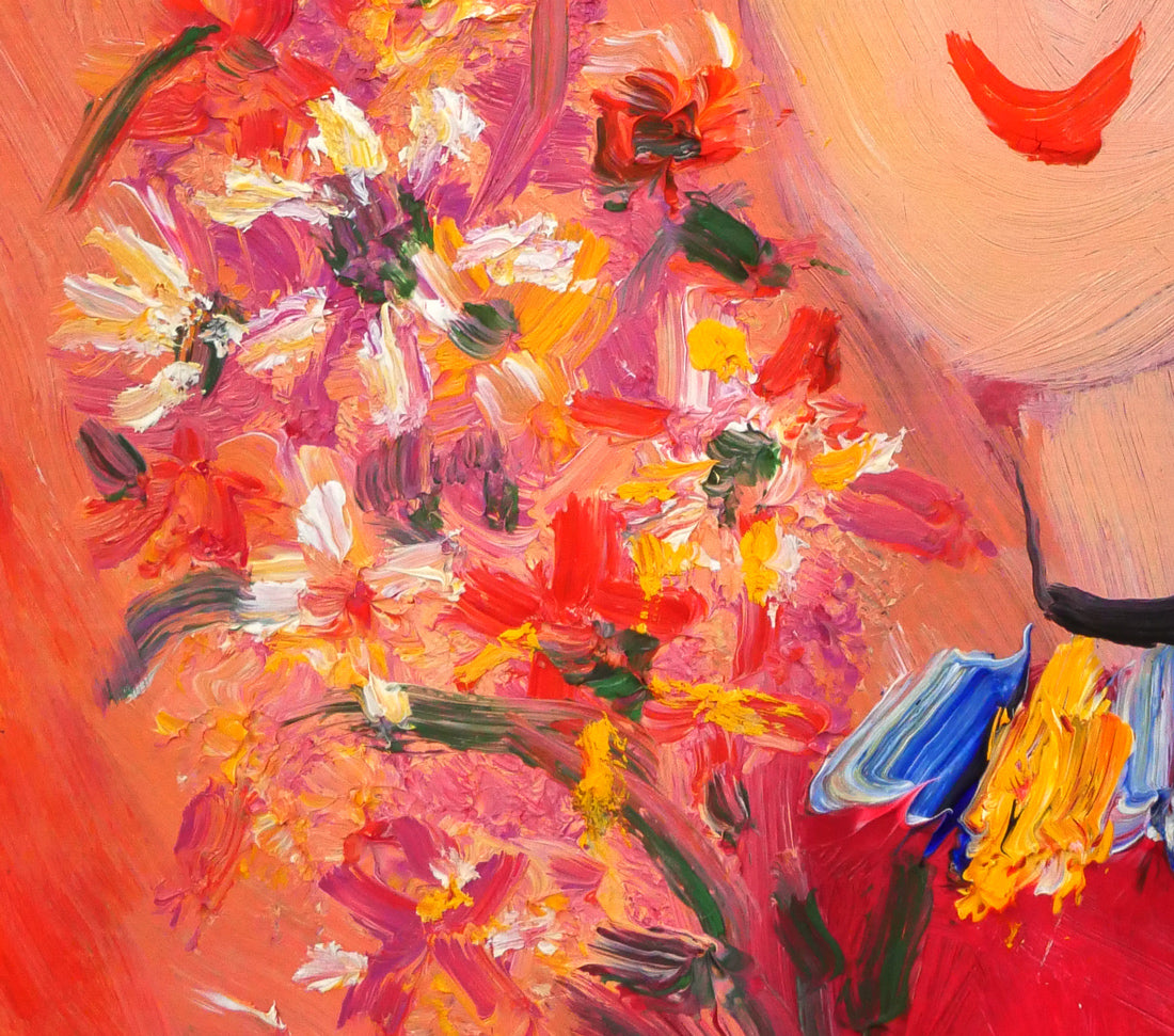 塙賢三「花束を持つ道化」油絵・SM 絵画買取・販売の小竹美術