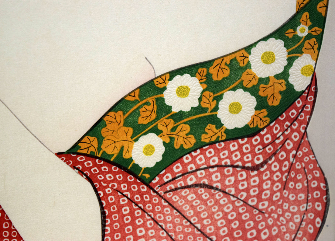 橋口五葉「化粧の女」木版画（雲母摺り） 絵画買取・販売の小竹美術