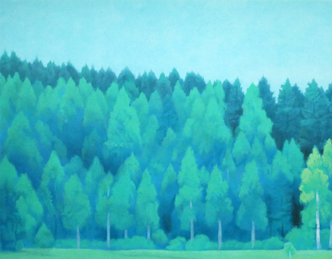 東山魁夷「朝静」リトグラフ 絵画買取・販売の小竹美術