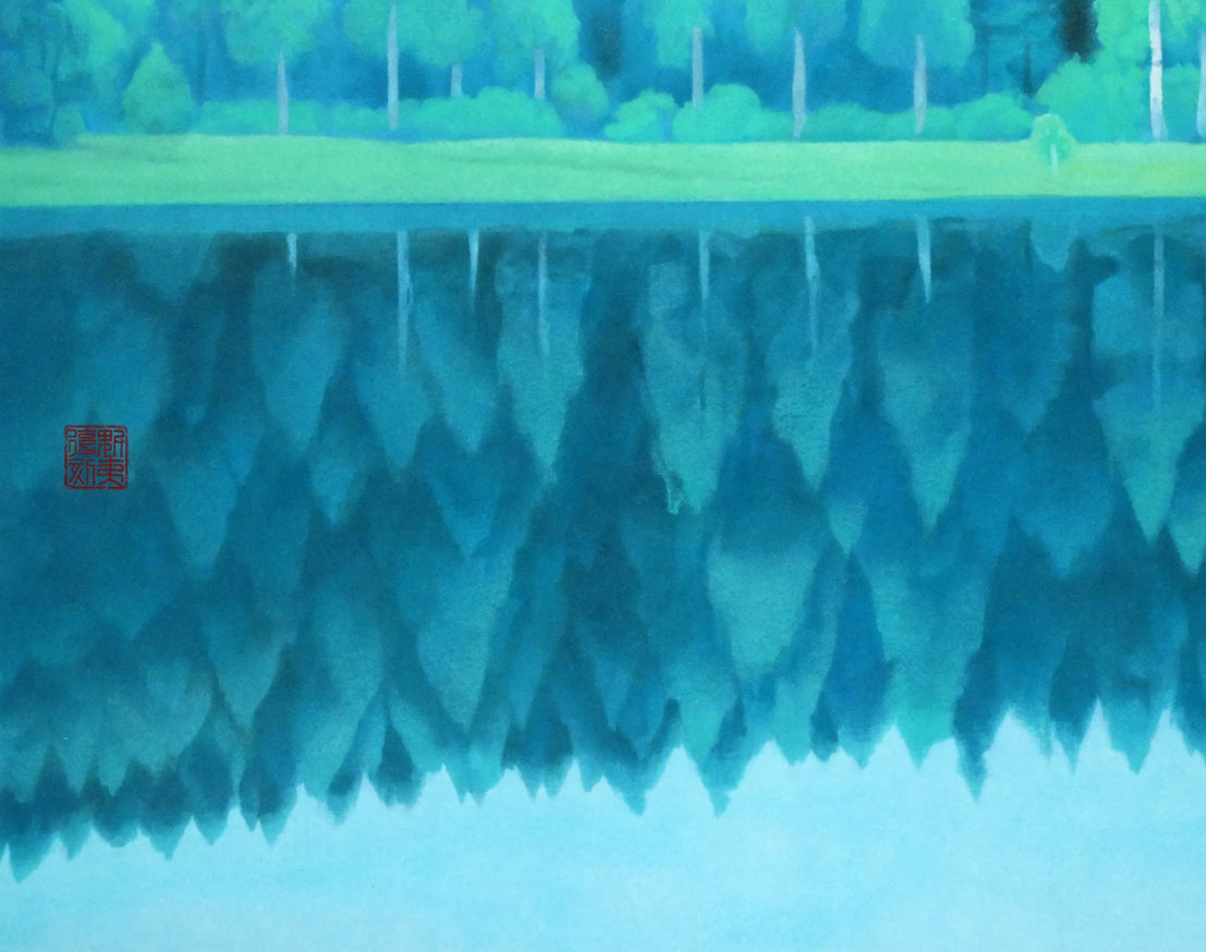 東山魁夷「朝静」リトグラフ 絵画買取・販売の小竹美術