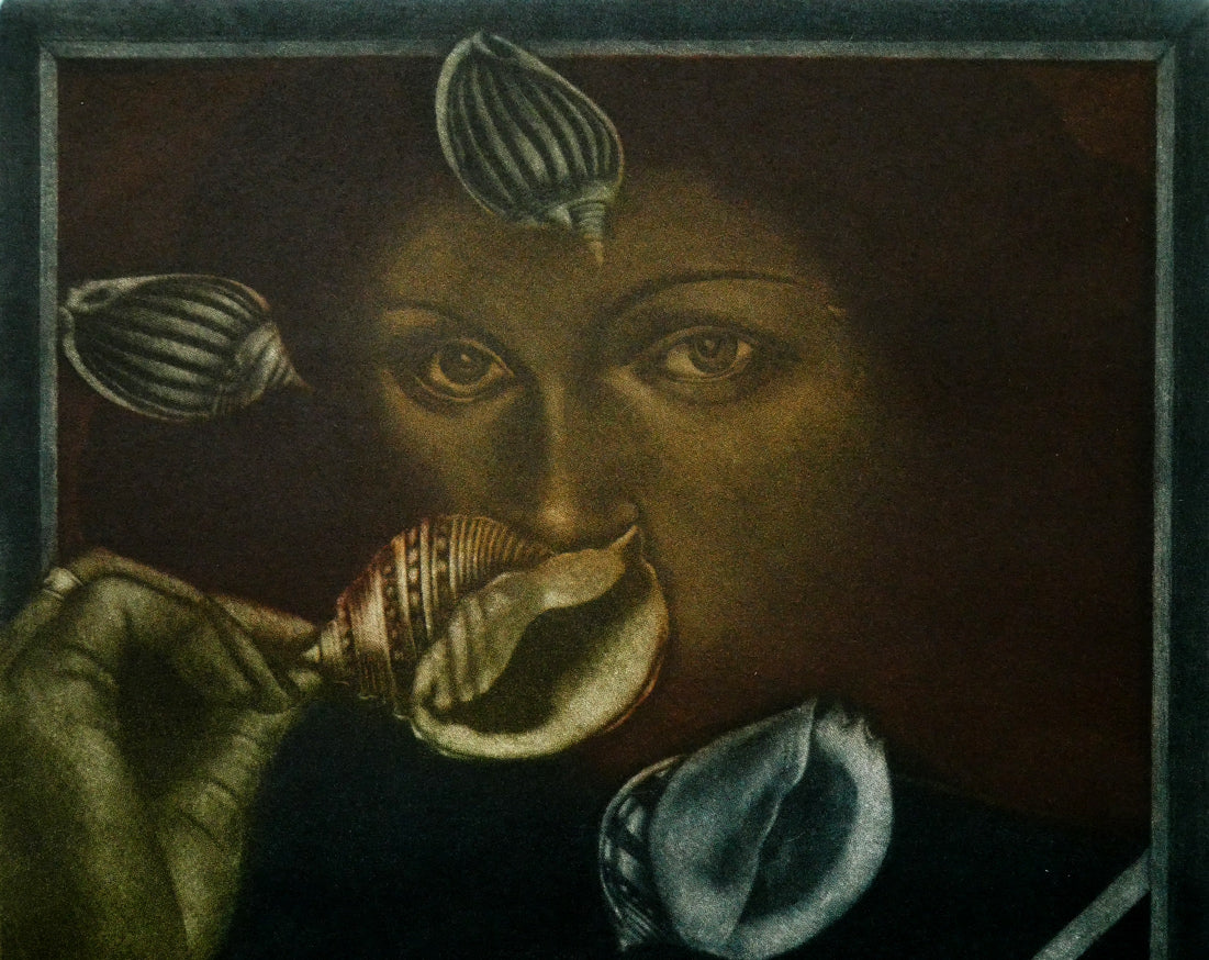 池田満寿夫「女の肖像」銅版画 絵画買取・販売の小竹美術