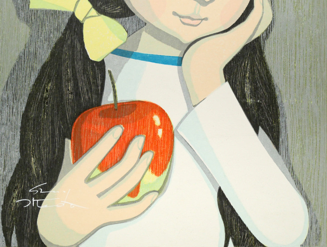 池田修三「りんご」木版画 絵画買取・販売の小竹美術