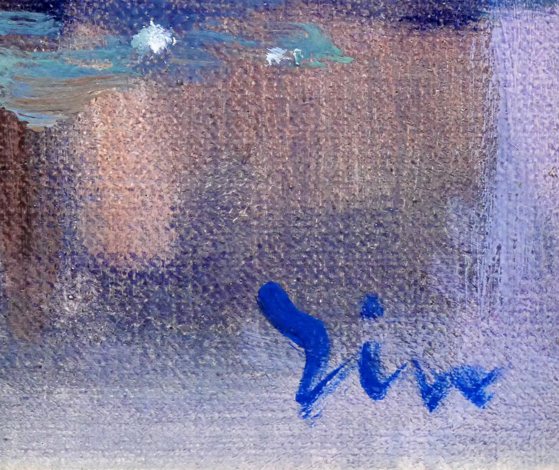 伊藤仁「北海道庁」油絵・F4号 絵画買取・販売の小竹美術