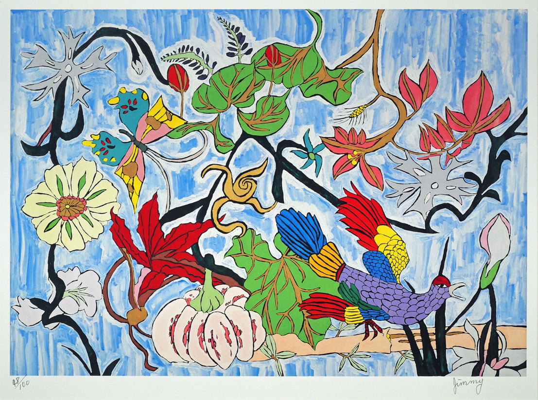 ジミー大西「お花畑」版画・限定品 絵画買取・販売の小竹美術