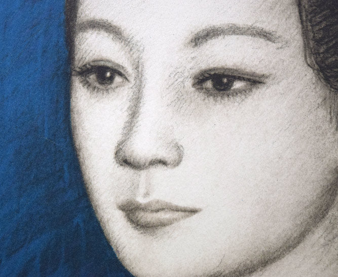 風間完「女性像」リトグラフ 絵画買取・販売の小竹美術