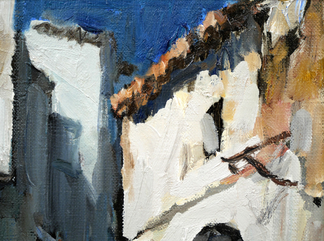 木村捷司「白い家（チュニス・チュニジア共和国首都）【画集掲載作品