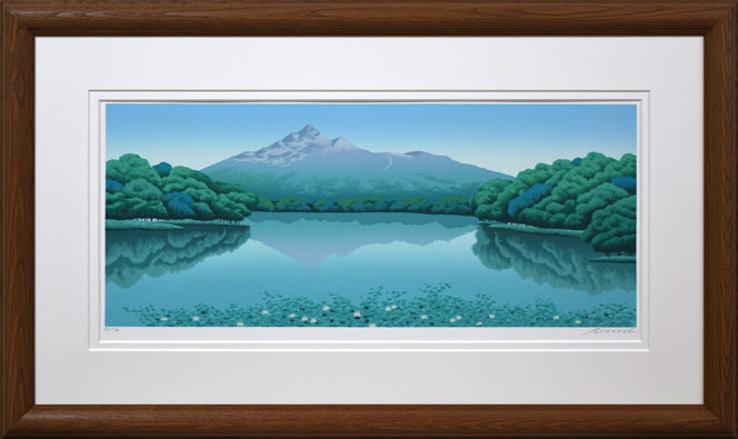 池田満寿夫「裏庭」リトグラフ・12号 絵画買取・販売の小竹美術