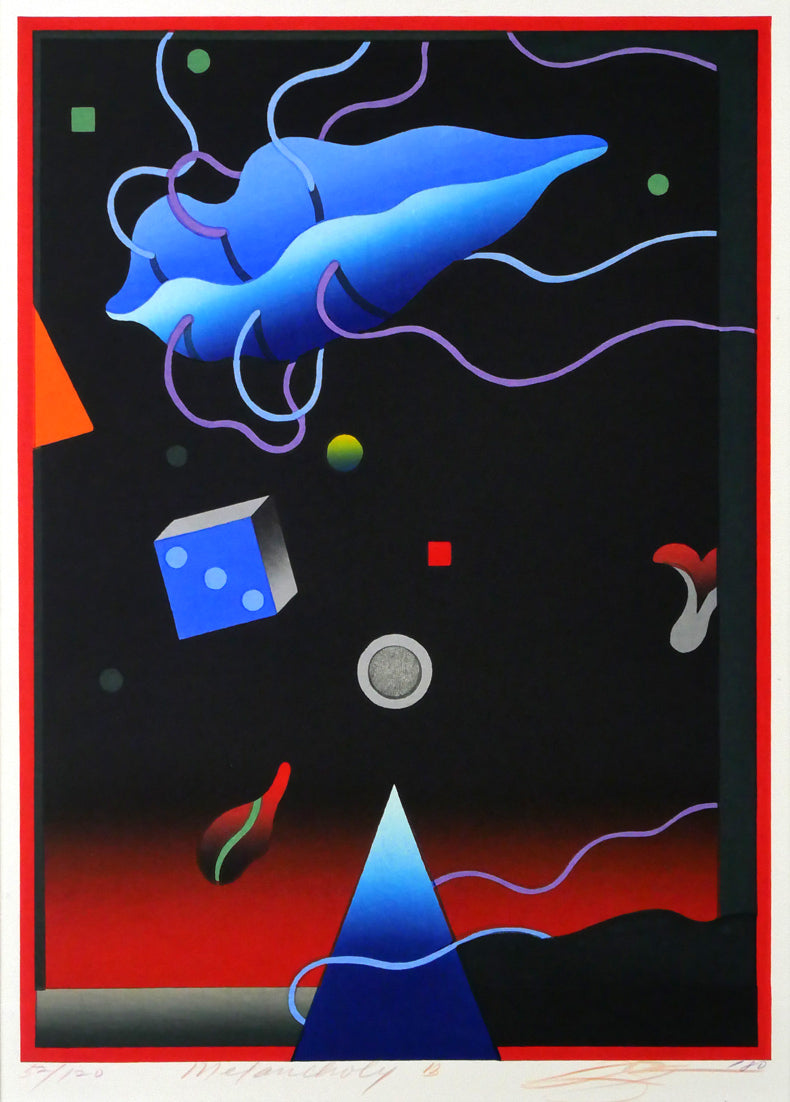 黒崎彰「Melancholy B」木版画 絵画買取・販売の小竹美術