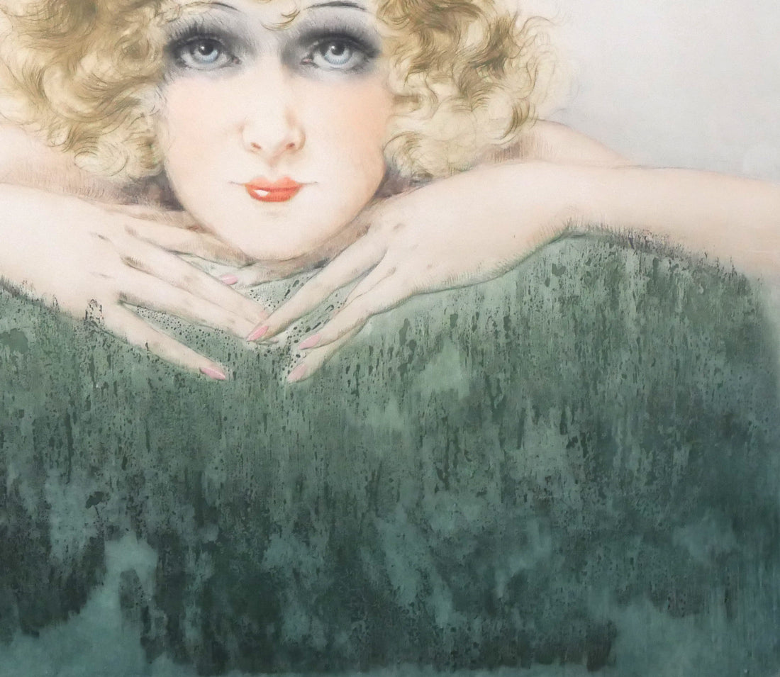 ルイ イカール(Louis Icart)「二人の美人（Two Beauties）」エッチング