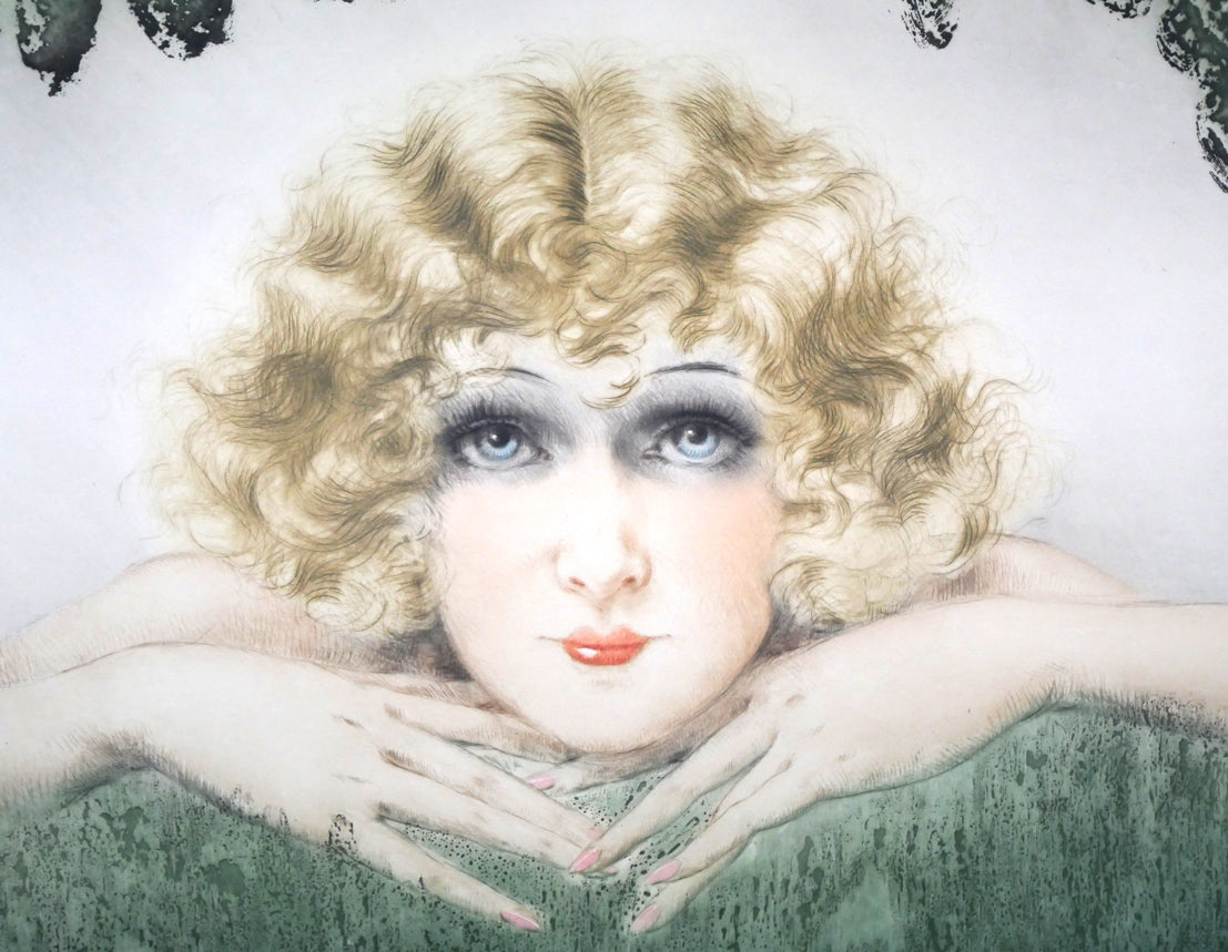 ルイ イカール(Louis Icart)「二人の美人（Two Beauties）」エッチング