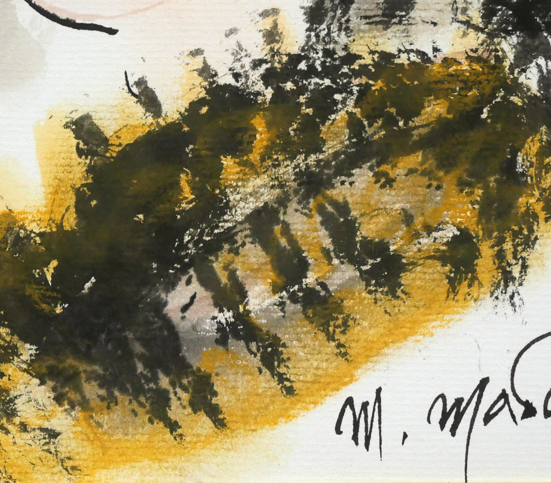 増田誠「マドモアゼルB」水彩画・色紙 絵画買取・販売の小竹美術