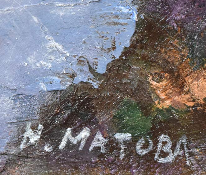 的場信治「トレド（スペイン）」油絵・F6号 絵画買取・販売の小竹美術