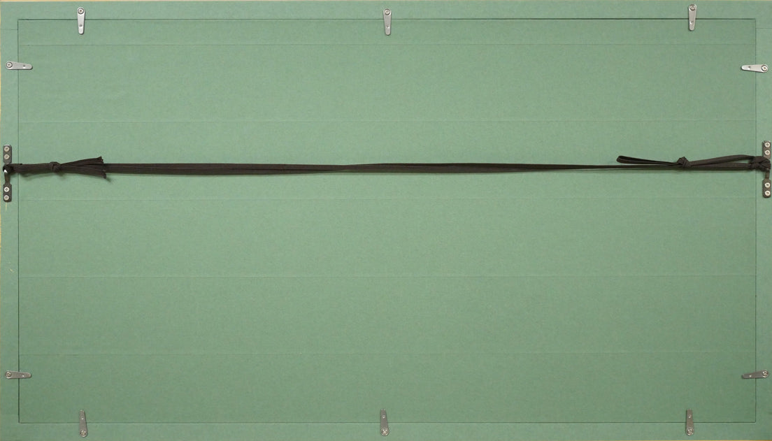 松浦敬文「水辺の城（馬九行く-うまくいく）」シルクスクリーン版画