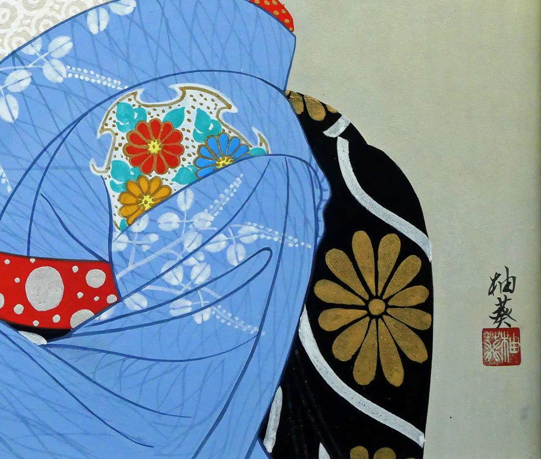 宮下柚葵「折づる」日本画・F10号 絵画買取・販売の小竹美術