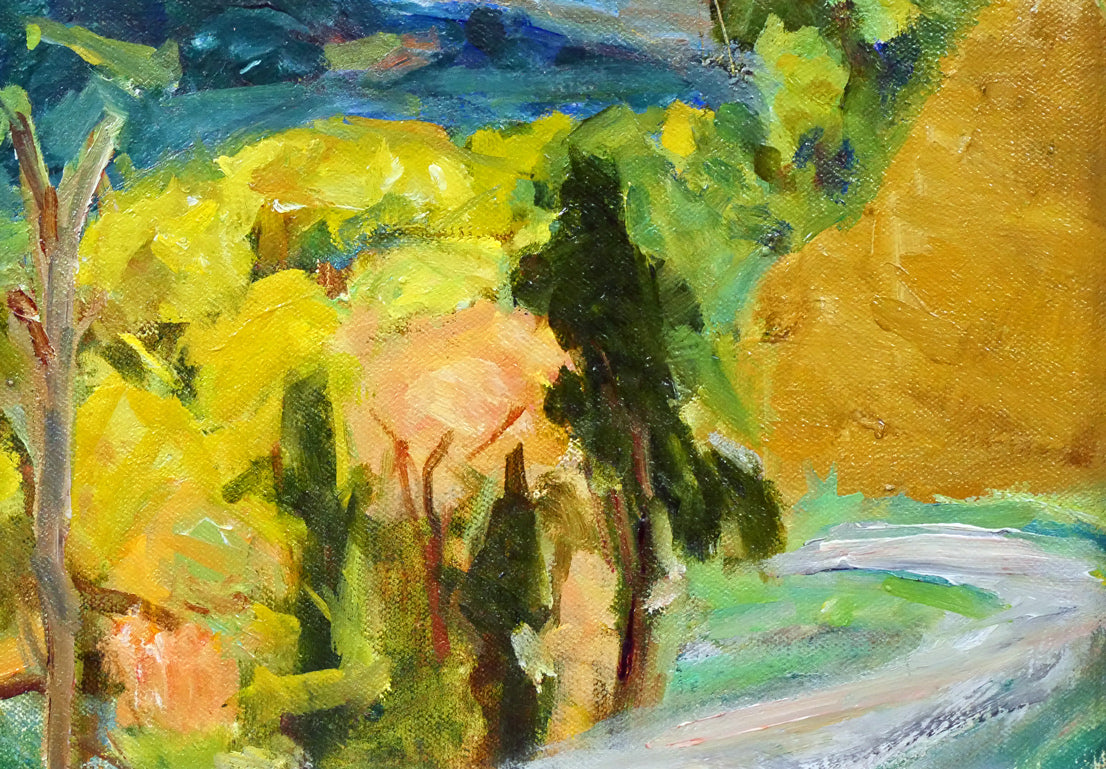 望月正男「釧北峠（阿寒富士と雌阿寒岳）」油絵・F4号 絵画買取・販売