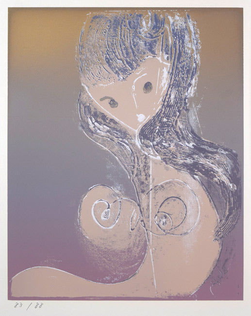 永瀬義郎「淡雪（版画集「浪漫」より）」ナガセプリント.73（NP.73