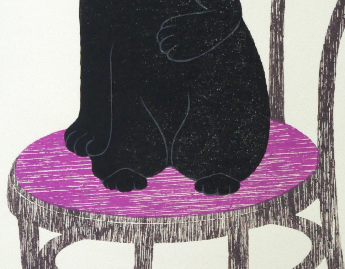 西田忠重「stand up（2）」木版画 絵画買取・販売の小竹美術