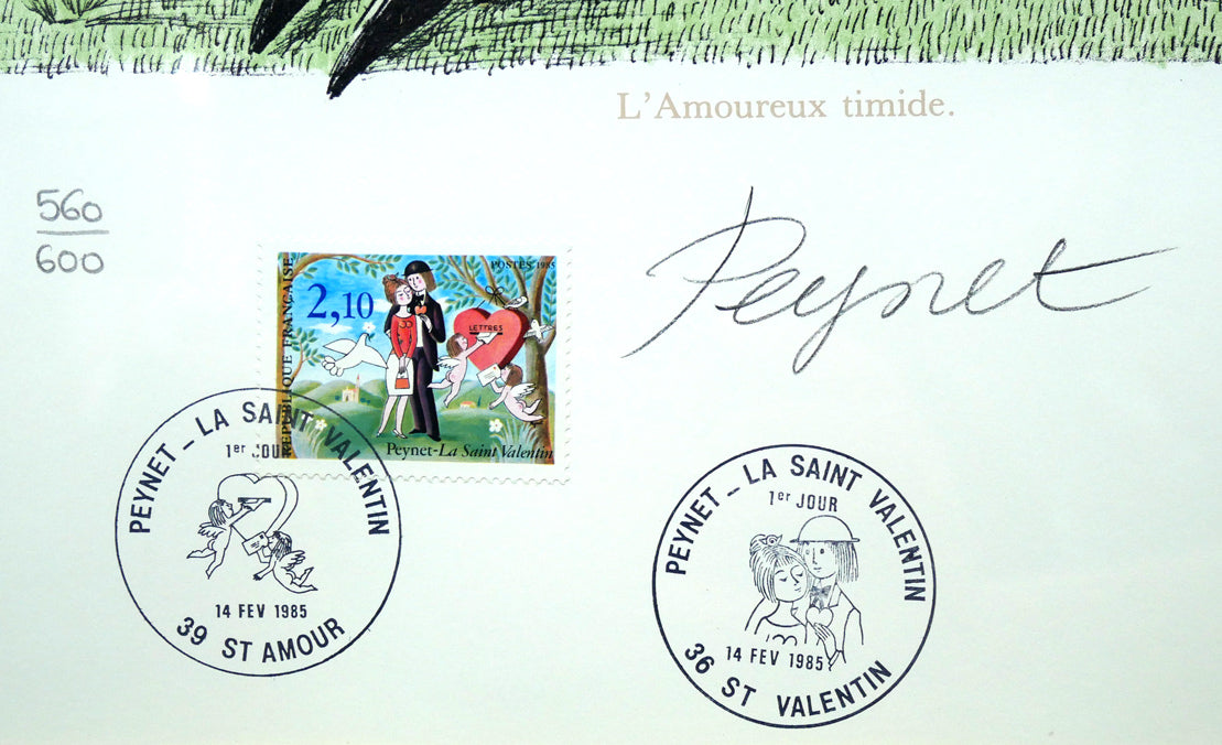 レイモン・ペイネ(Raymond Peynet)「内気な恋人」リトグラフ 絵画買取