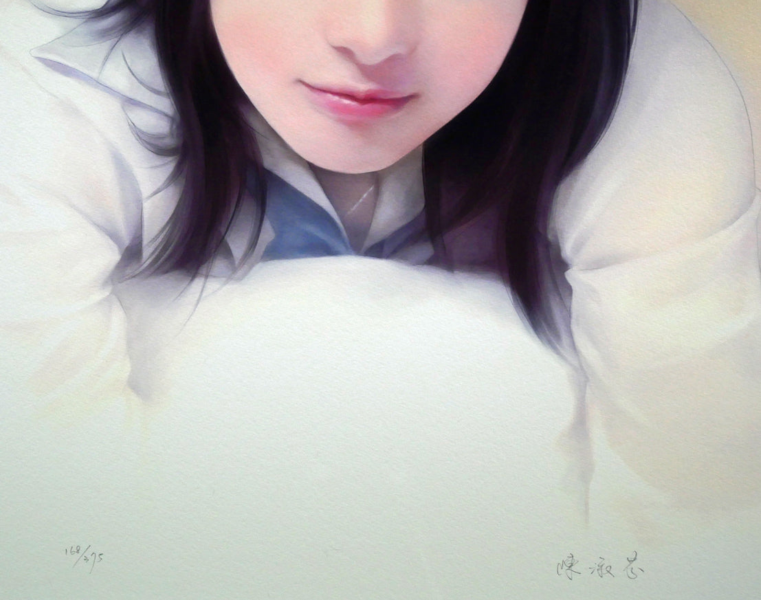 平凡&陳淑芬(コモン&チェン・シュウフェン)「瞳」ジクレ+手彩 絵画買取