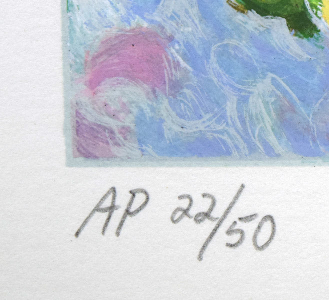 レスリー セイヤー（Leslie SAYOUR）「カラフルテーブル」シルク