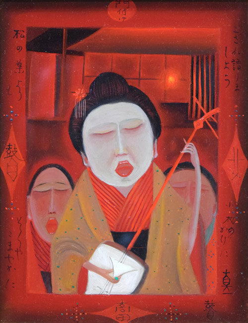 画家越智幸男の油絵