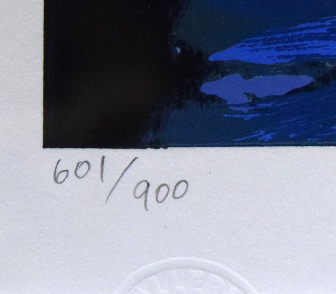 笹倉鉄平「ヴァイオリンの森に」シルクスクリーン版画 絵画買取・販売