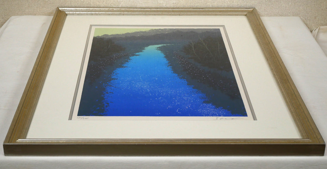 千住博「水」リトグラフ 絵画買取・販売の小竹美術