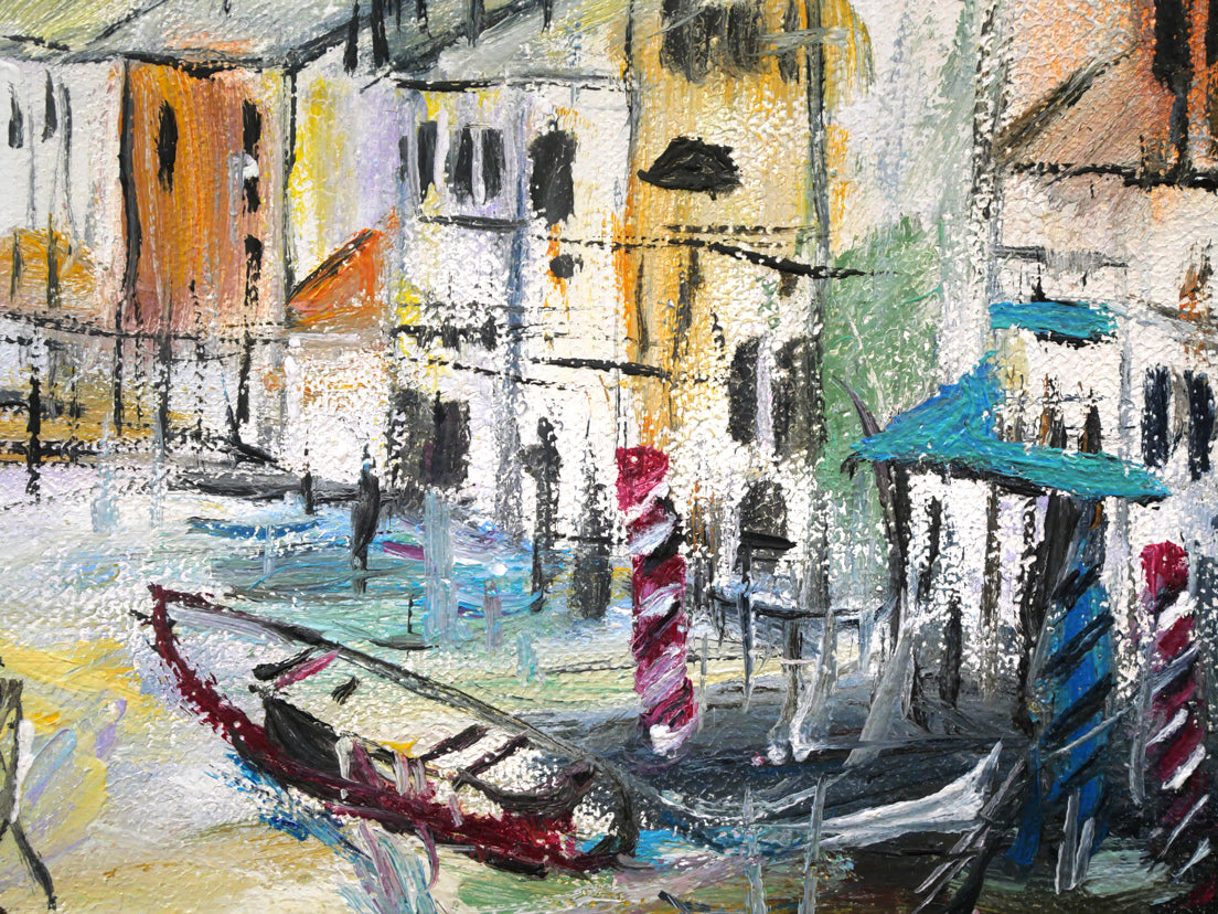 島岡和博「ベニス」油絵・SM 絵画買取・販売の小竹美術