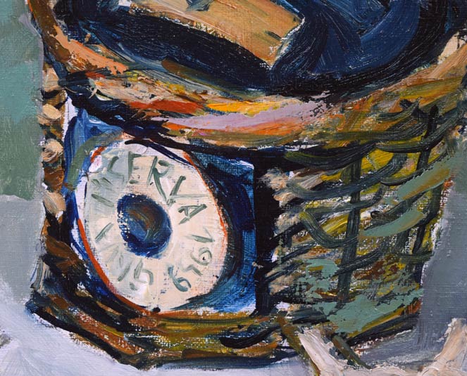 油絵98歳まで天命を全うした画家作画題夢F10号