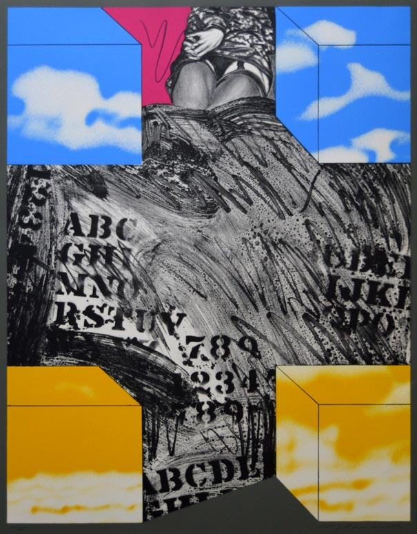 池田満寿夫「裏庭」リトグラフ・12号 絵画買取・販売の小竹美術