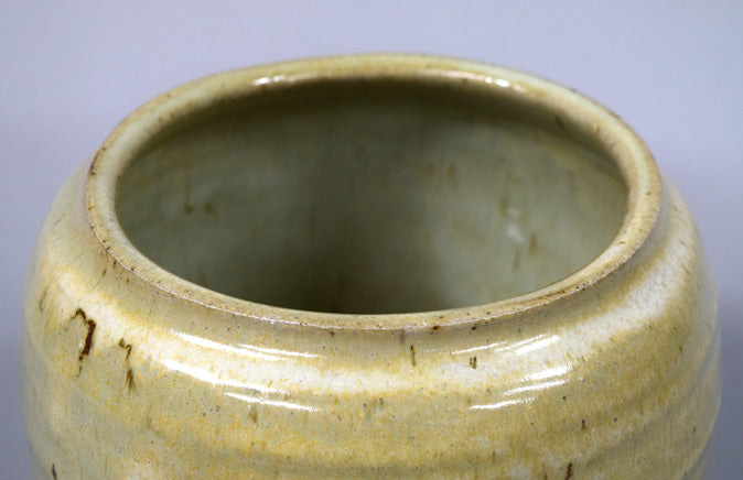 石黒宗麿「灰失透釉壺」清水卯一鑑識箱付き 絵画買取・販売の小竹美術