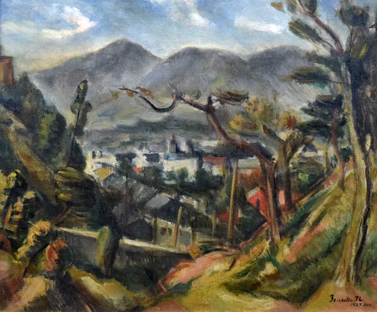 中村善策「北海道風景画」油絵・F20号 絵画買取・販売の小竹美術