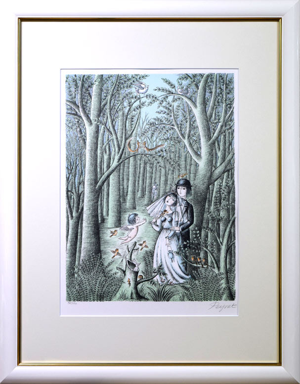 レイモン・ペイネ(Raymond Peynet)「内気な恋人」リトグラフ 絵画買取