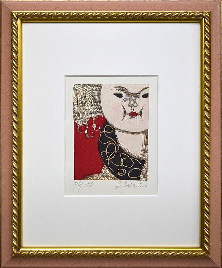 関野準一郎「西陣雪」木版画 絵画買取・販売の小竹美術