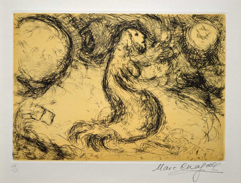 マルク・シャガール(Marc Chagall)「ダビデの詩篇」よりPL.31