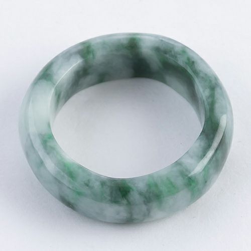 13.5号・濃緑マーブル・細身・透明感良し・艶美麗】（高品質濃緑色