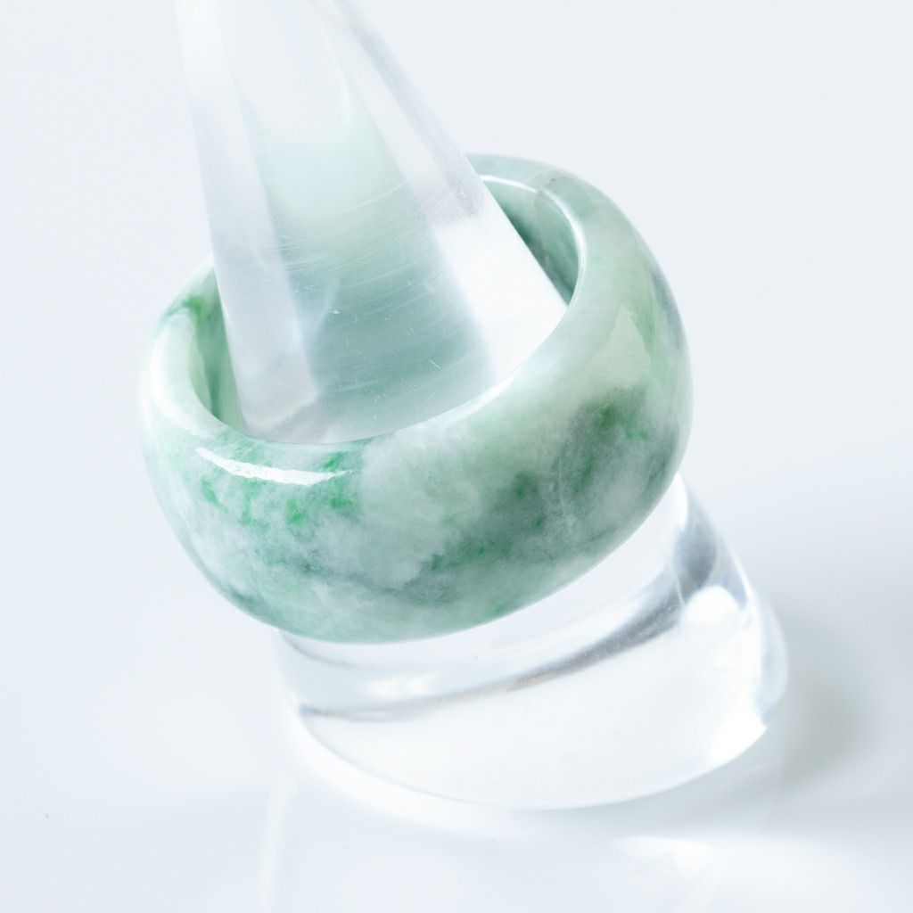 20号・プレミアム・幅広・艶美麗】（プレミアム濃緑色ヒスイ）糸魚川