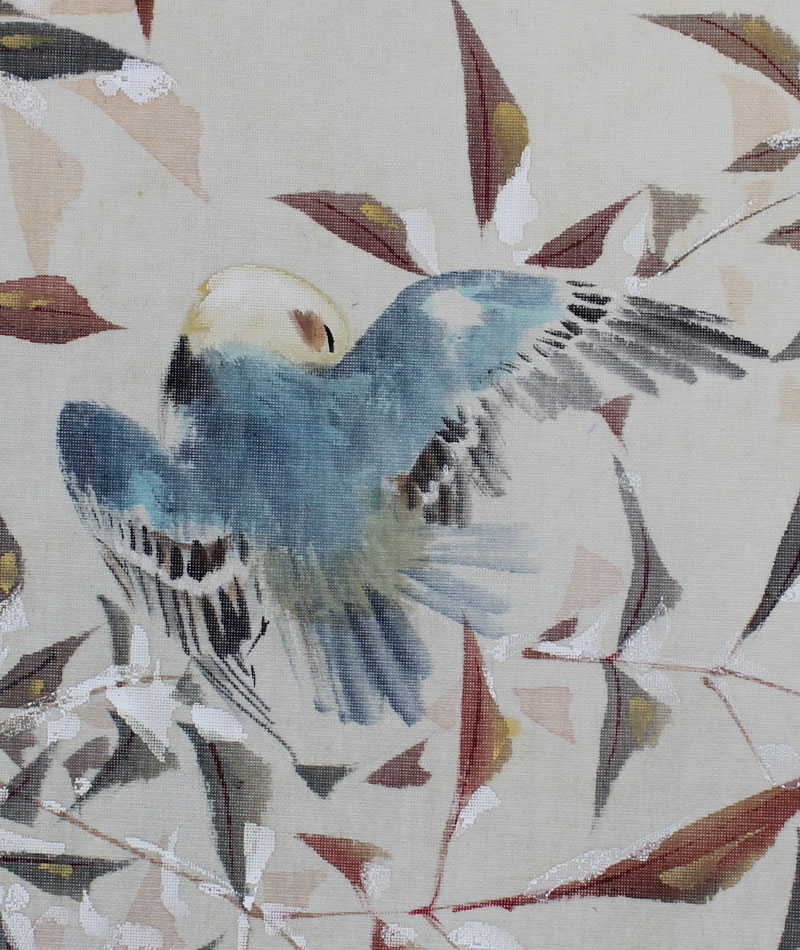 雪中南天小禽図｜新・古美術 高美堂（こうびどう）｜掛軸販売・通販