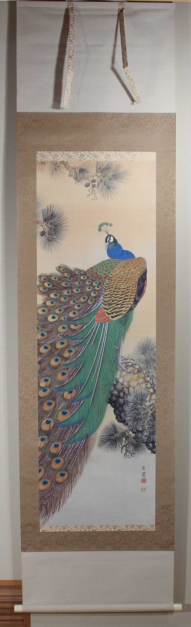 孔雀｜新・古美術 高美堂（こうびどう）｜掛軸販売・通販・買取｜骨董