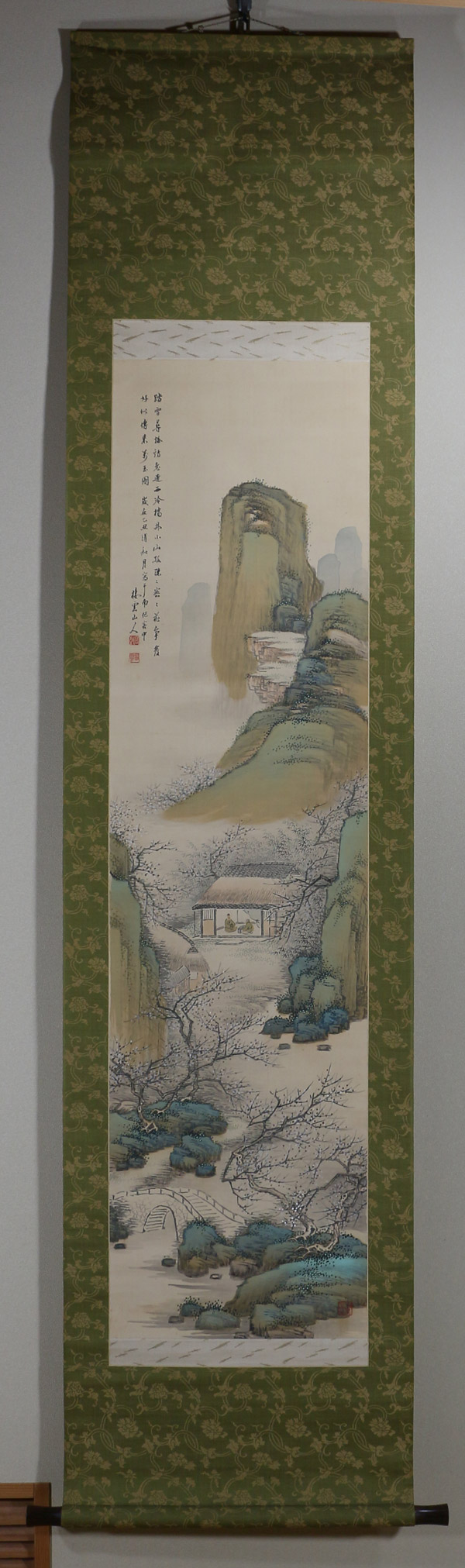 青緑梅花書屋｜新・古美術 高美堂（こうびどう）｜掛軸販売・通販